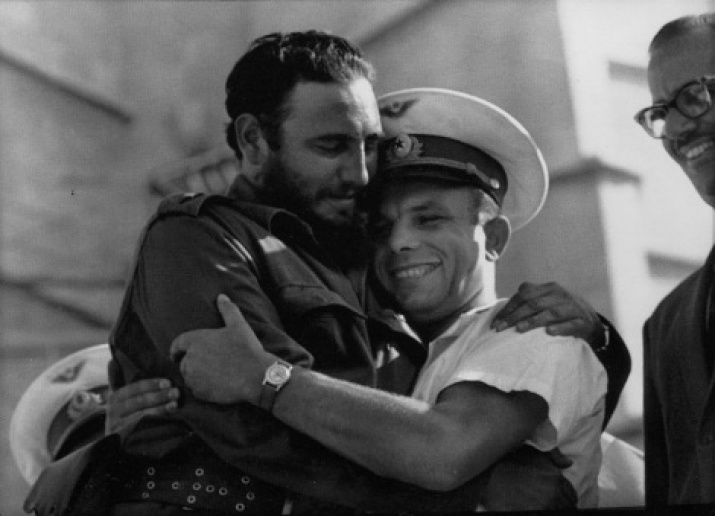 Meeting of Fidel Castro and Yuri Gagarin. Site: wikipedia.org