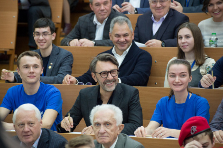 Participants of the Geographical Dictation - 2019 at the central venue at Lomonosov Moscow State University. Photo: Alexey Mikhailov
