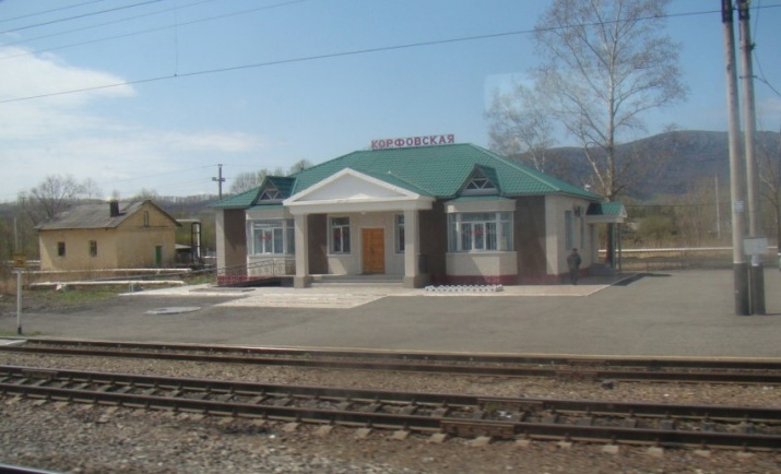 Станция Корфовская. Хабаровский край. Современное фото. Электронный ресурс.