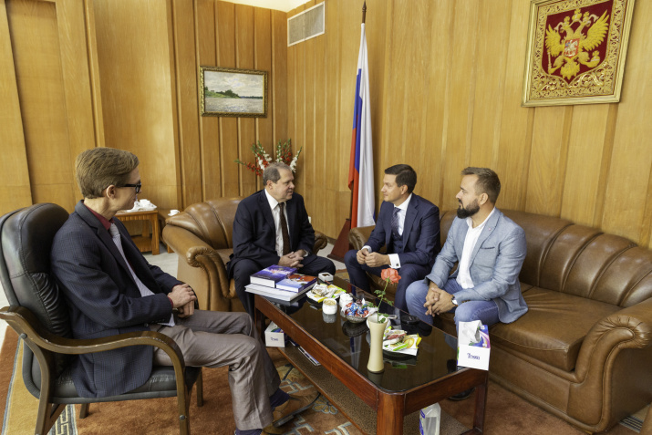 Anton Maslov, Aleksei Novikov, Ivan Chaika, Dmitry Gritsenko. Photo: Krasnodar Branch of the Russian Geographical Society