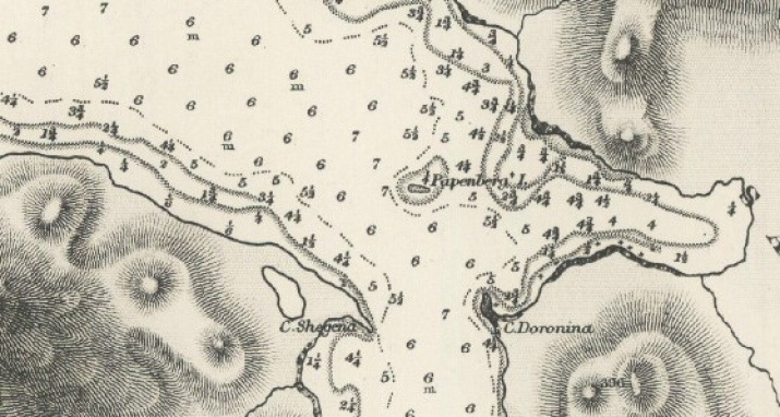 Рисунок 3. Фрагмент английской морской карты 1912 г. Фото: Сайт «ЭтоМесто»