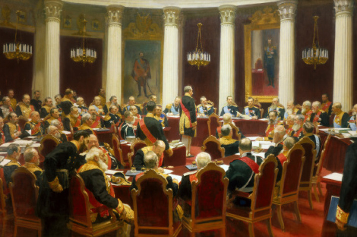  “Ceremonial Sitting of the State Council on 7 May 1901 Marking the Centenary of its Foundation” by Ilya Repin 